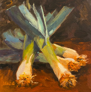 Leeks Reproduction by Liz Quebe