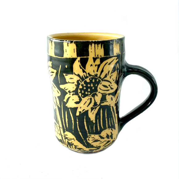 Mug with Sunflowers by Nancy Briggs