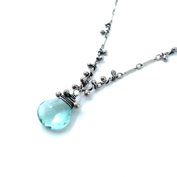 Swarm Necklace - Aqua Quartz by Zuzko Jewelry