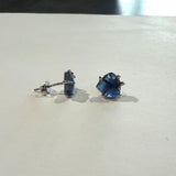Talon Earrings with Blue Kyanite by Susan Rodgers