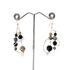 Balance Earrings - Black Goes With Everything by Brian Watson