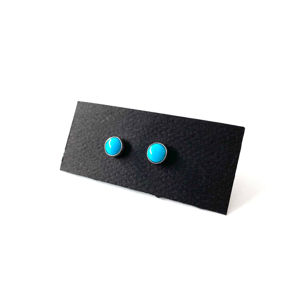 Bluebird Turquoise Post Earrings by Margie Magnuson
