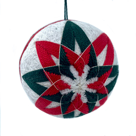 Temari Ball Ornament by Geri Eitter