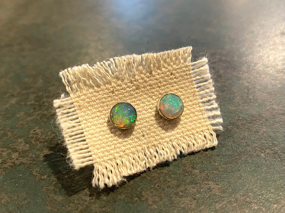 Opal Post Earrings by Karen Gilbert