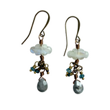Moonstone Cloud Earrings by Lock and Key Design