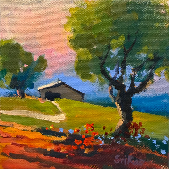 Mini Iowa #198 by Sri Rao – Outside the Lines Art Gallery