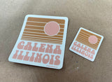 Galena Hippie Sunset Sticker by Acme Local