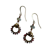Wrapped Circle Earrings by Lock and Key Design