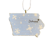 Dubuque Ornament Painted by Lena Olson and Created by Anthony Krier