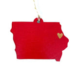 Iowa Heart Ornament by Snowmade