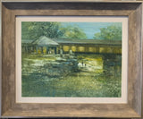 Promenade Bridge at Eagle Point Park by Alda Kaufman