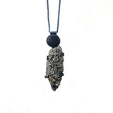 Rock and Pyrite Necklace by Jennifer Nunnelee