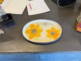 Sunflower Oval Tray by ZPots