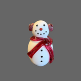 Snowman with Earmuffs by Scott Staats Glass