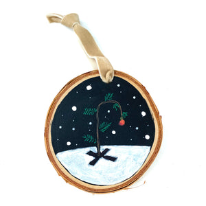 Charlie Brown Christmas Tree Ornament by David Hinds