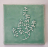 Thyme 4" x 4" Tile by Whistling Frog