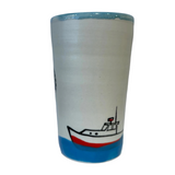 Kraken and Sailboat Cup by Tim McMahon