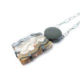 Rock and Crazy Lace Agate Necklace by Jennifer Nunnelee