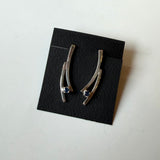 Sapphire Post Earrings by Margie Magnuson