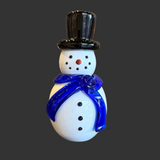 Snowman with Top Hat by Scott Staats Glass