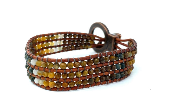 Golden Pietersite Bracelet by Lizbeth Doran