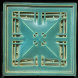 Dark Green Sullivan-esque Framed Tile by Mike Skiersch