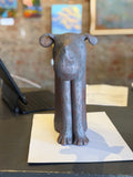 Sitting Dog with Small Ears by Sharon Stelter
