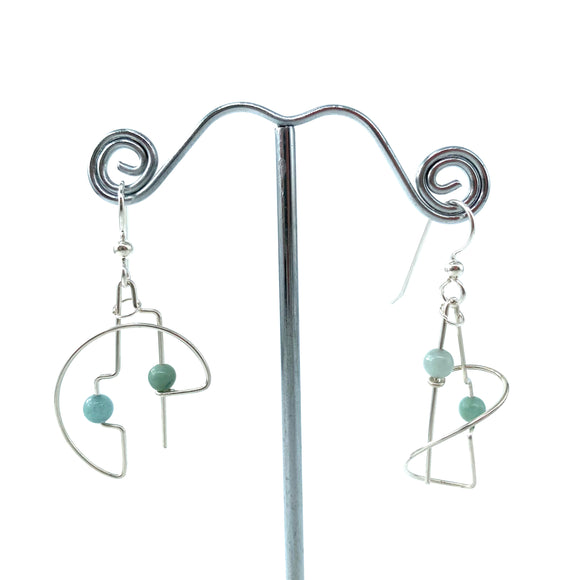 Frankly Wright Earrings - The River by Brian Watson