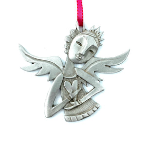 Angel Of Love Ornament by Leandra Drumm Designs