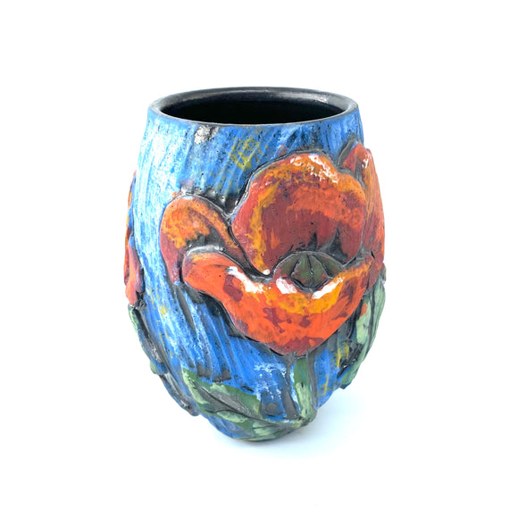 Poppy Vase by Nancy Briggs