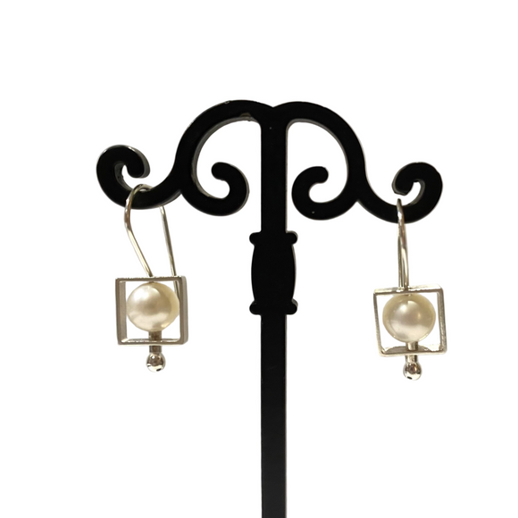 Pearl Spinner Earrings by Kenneth Pillsworth