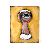 Key Hole Santa Block by David Hinds