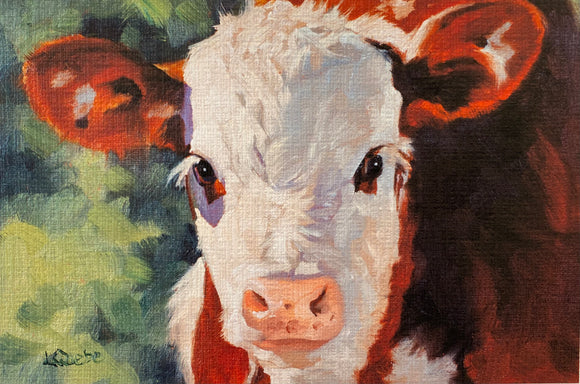 Dexter Greeting Card by Liz Quebe