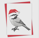 North Pole Chickadee Card by Burdock & Bramble