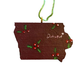 Dubuque Ornament Painted by Lena Olson and Created by Anthony Krier