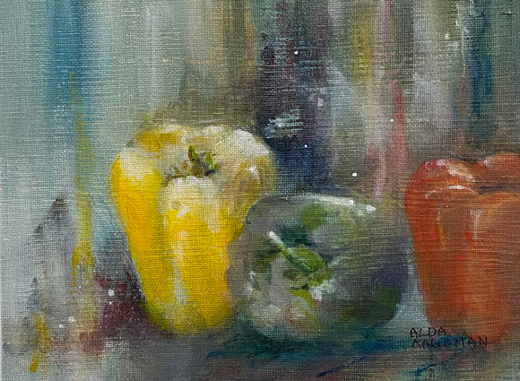 Peppers Three by Alda Kaufman
