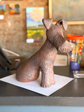 Sitting Dog with Bent Ears by Sharon Stelter