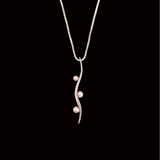 Three Pearls Necklace by Margie Magnuson