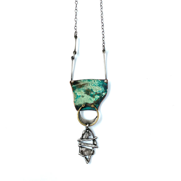 Copper Patina Necklace by Amber Carlin