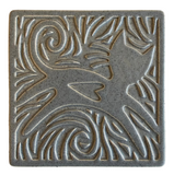 Cat Coaster by Macone Clay