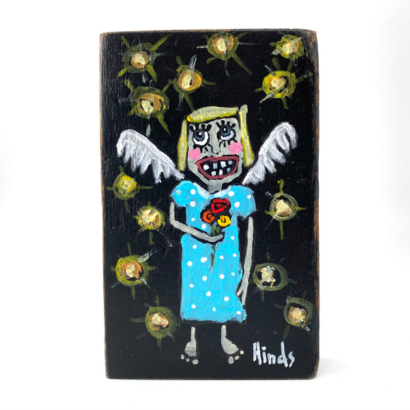 Angel with Bouquet Block by David Hinds