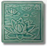 Water Lilies 6" x 6" Tile by Whistling Frog
