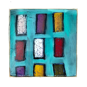 6" x 6" Mixed Media Painting by M. Robinson Artworks