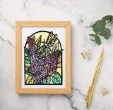 Lilacs Greeting Card by Sarah Angst