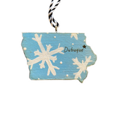 Dubuque Ornament Painted by Lena Olson and Created by Anthony Krier