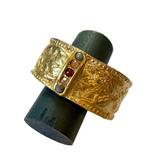 Hombre Stones Cuff Bracelet by Lock and Key Design