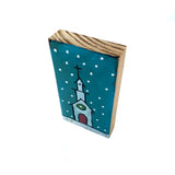 Christmas Church Blue Block by David Hinds