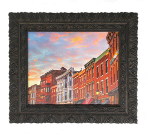 Downtown Galena Framed Canvas Photo Art By Hallie Bear