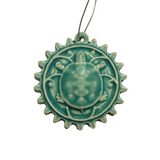 Gear Turtle Tile Ornament by Whistling Frog