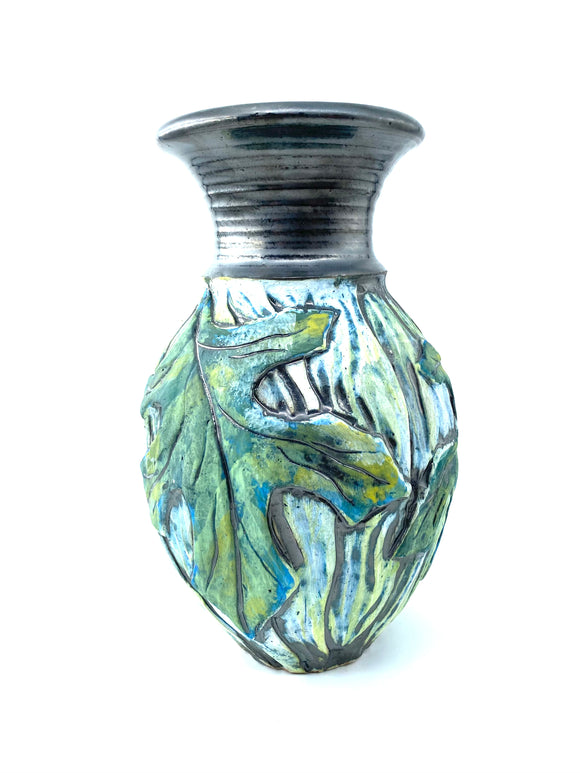 Leaf Vase by Nancy Briggs